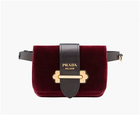 prada fanny pack velvet